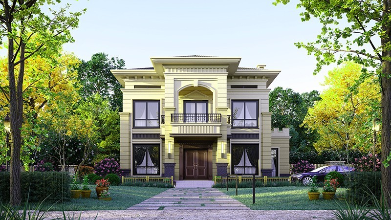 咸宁中式合院住宅，开放庭院与邻里乡亲更亲近